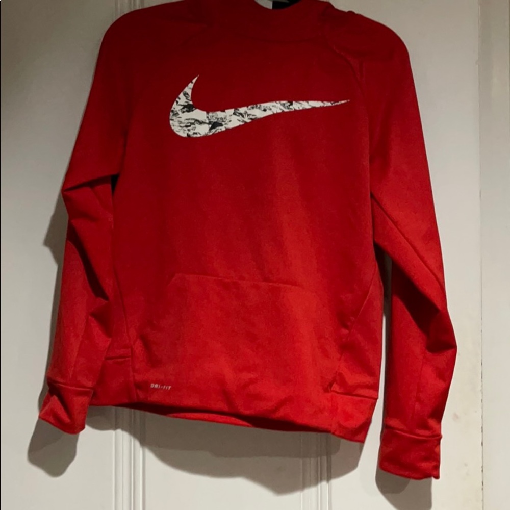 Boys red Nike hoodie